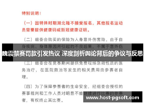 魏震禁赛罚款引发热议 深度剖析舆论背后的争议与反思
